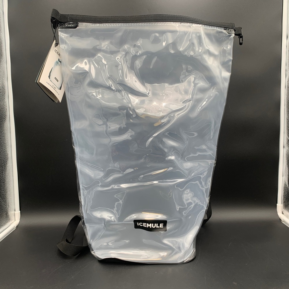 ICEMULE Clear Jaunt‎ 15L Waterproof Backpack Cooler Bag Transparent